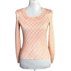 Adolfo Dominguez Scoopneck Printed Sweater Size XS